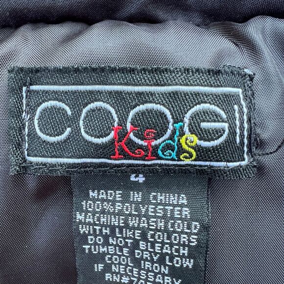 Coogi Kids Sz 4 Puffer Vest‎ Full Zip Vest FLAW - Picture 6 of 11